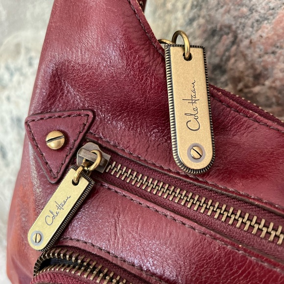 Beautiful deep red leather purse with lots of pockets - Picture 6 of 16